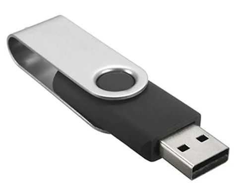 Pendrive Czarna 64GB obrotowa pamięć USB przenośna USB 2.0