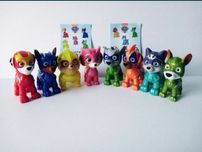 komplet, kosmopieski, psi patrol, figurki, everest, skye, trucker