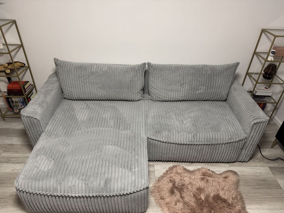 Sztruksowy narożnik z funkcją spania LILLI