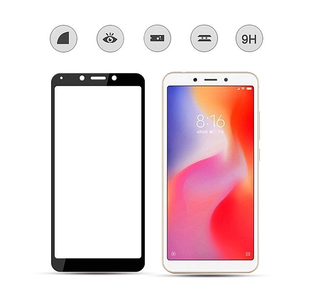 Xiaomi Redmi 6 / 6a Szkło Hartowane Na Cały Ekran Full Glue