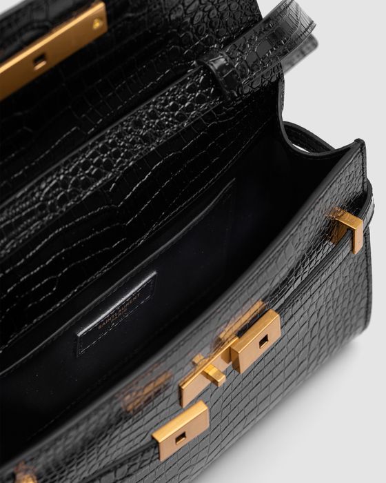 Сумка YSL Yves Saint Laurent Manhattan Medium бургунді,коричнева,чорна