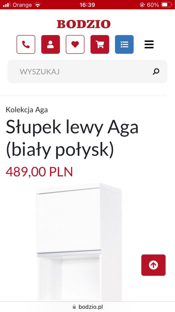 Półwitryny + regał Bodzio