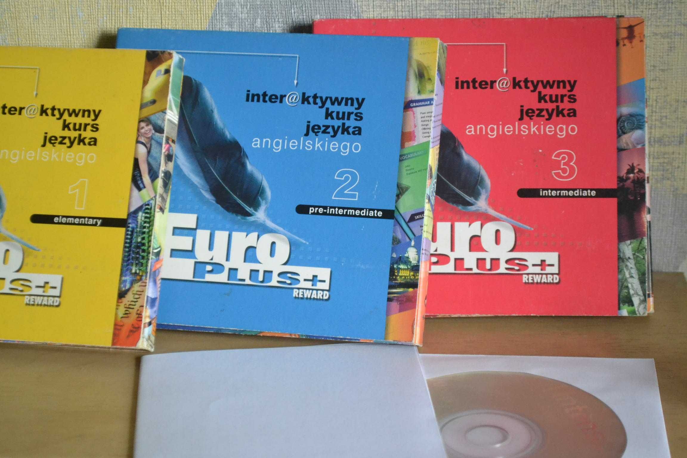 zestaw 6 płyt CD język angielski Euro Plus+ Reward 3 poziomy nauki YDP