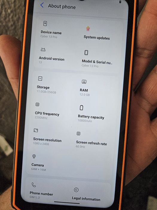 Hotwav Cyber  13 pro..256/12gb
