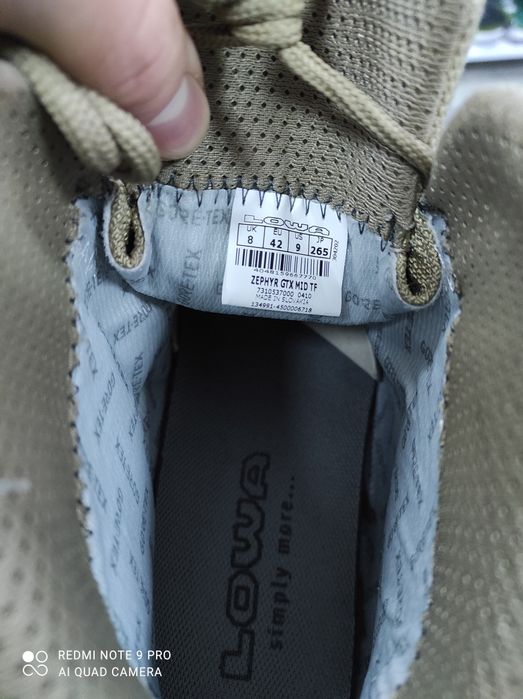 ОРИГІНАЛ 100% Кросівки Черевики Lowa ZEPHYR GTX MID TF 42