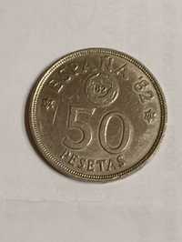 Moneta 50 Pesetas,Juan Carlos,Espana 82*,rok 1980, Hiszpania