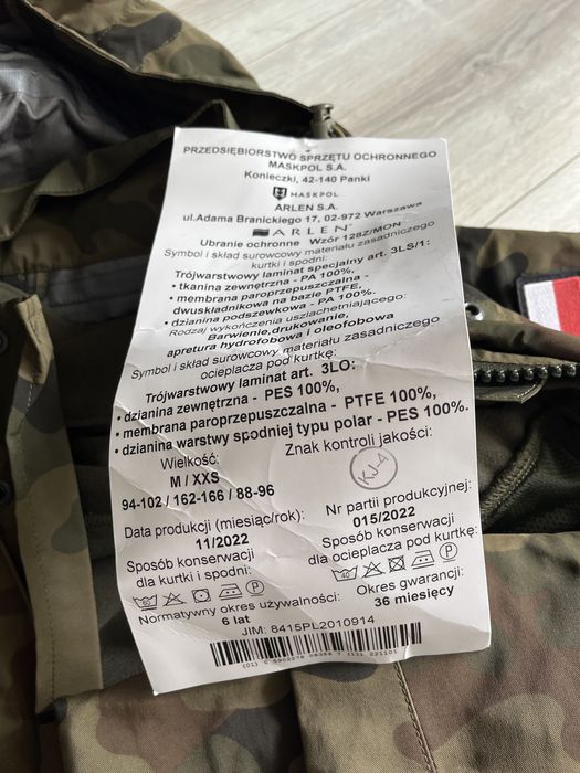 Ubranie ochronne wzor 128/mon