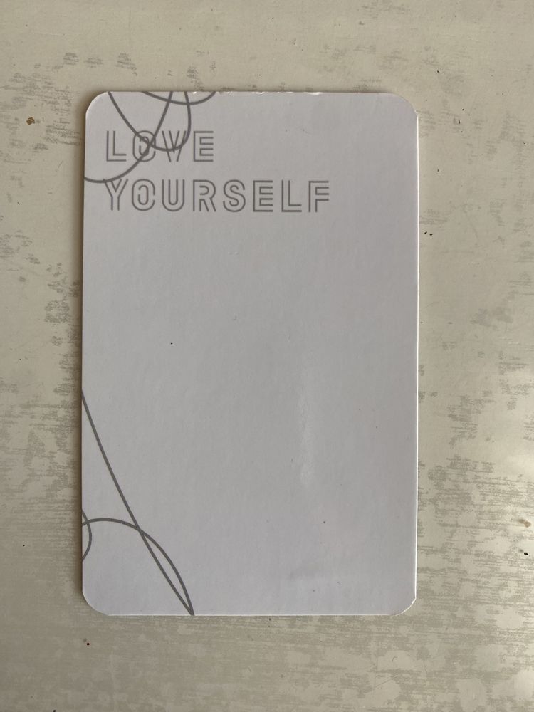 Bts jin photocard love yourself her