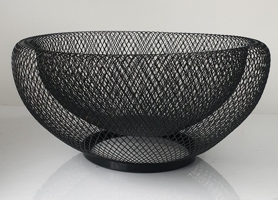 Misa metalowa czarna na owoce