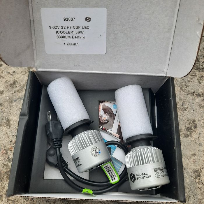 Led headlight Нові лед лампи 9-32v h7 csp led