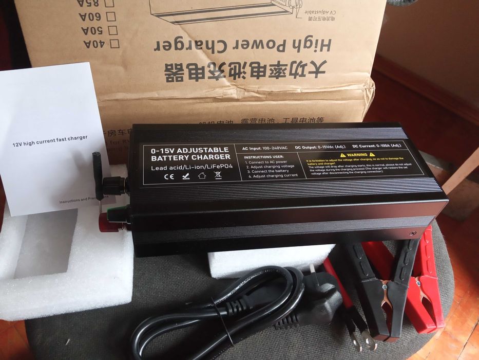 Зарядний пристрій 12V 100A тринарних літієвих, LIFEPO4.