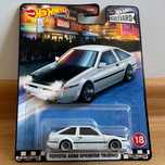 Hot Wheels Premium TOYOTA AE86 SPRINTER TRUENO Boulevard #18