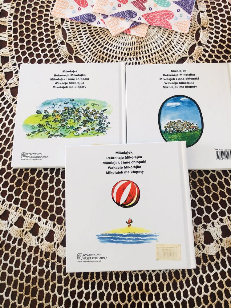 Mikolajek 3 książki - Wakacje Mikołajka, Mikołajek i inne