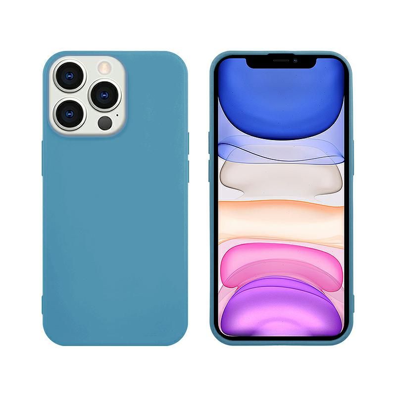Etui Silikonowe Tint Do Iphone 12 6,1" Ciemny Niebieski Miękka Ochrona