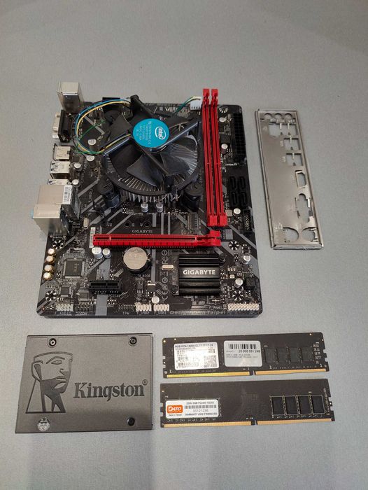Процесор i3 8100 + Материнська плата B360M H + Пам'ять 16Gbt + SSD