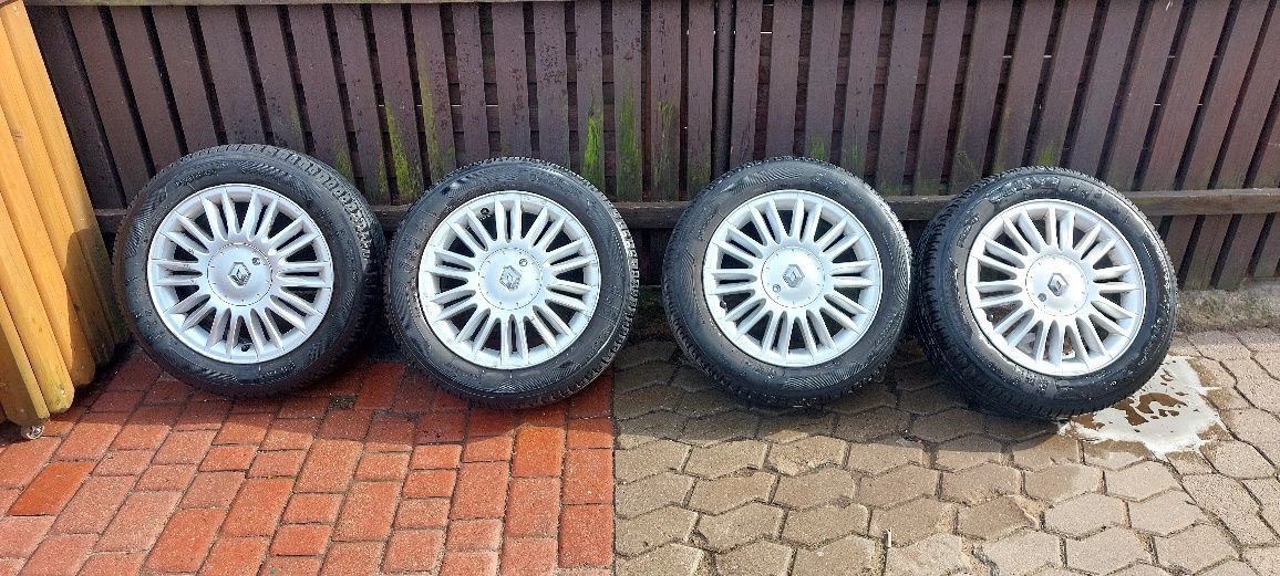 Alufelgi 16 renault + opony 205/55/16 4x10 60,1 20/21rok