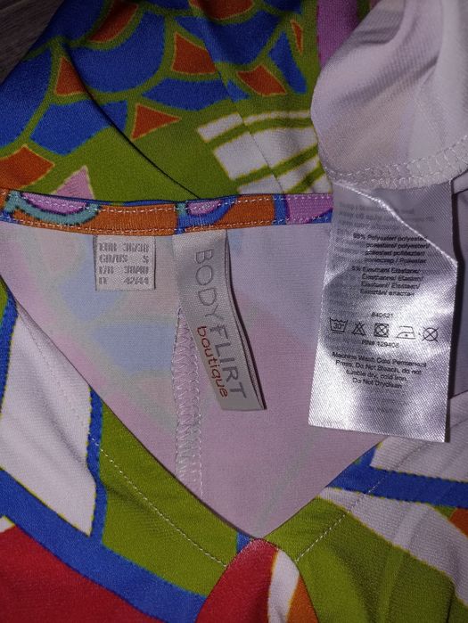 Nowa długa sukienka maxi w kolorowe wzory Boho R.36/38