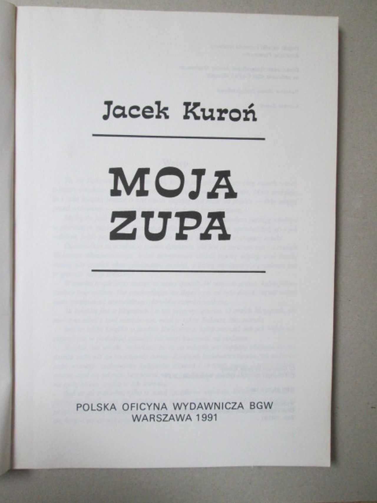 Jacek Kuroń - Moja zupa