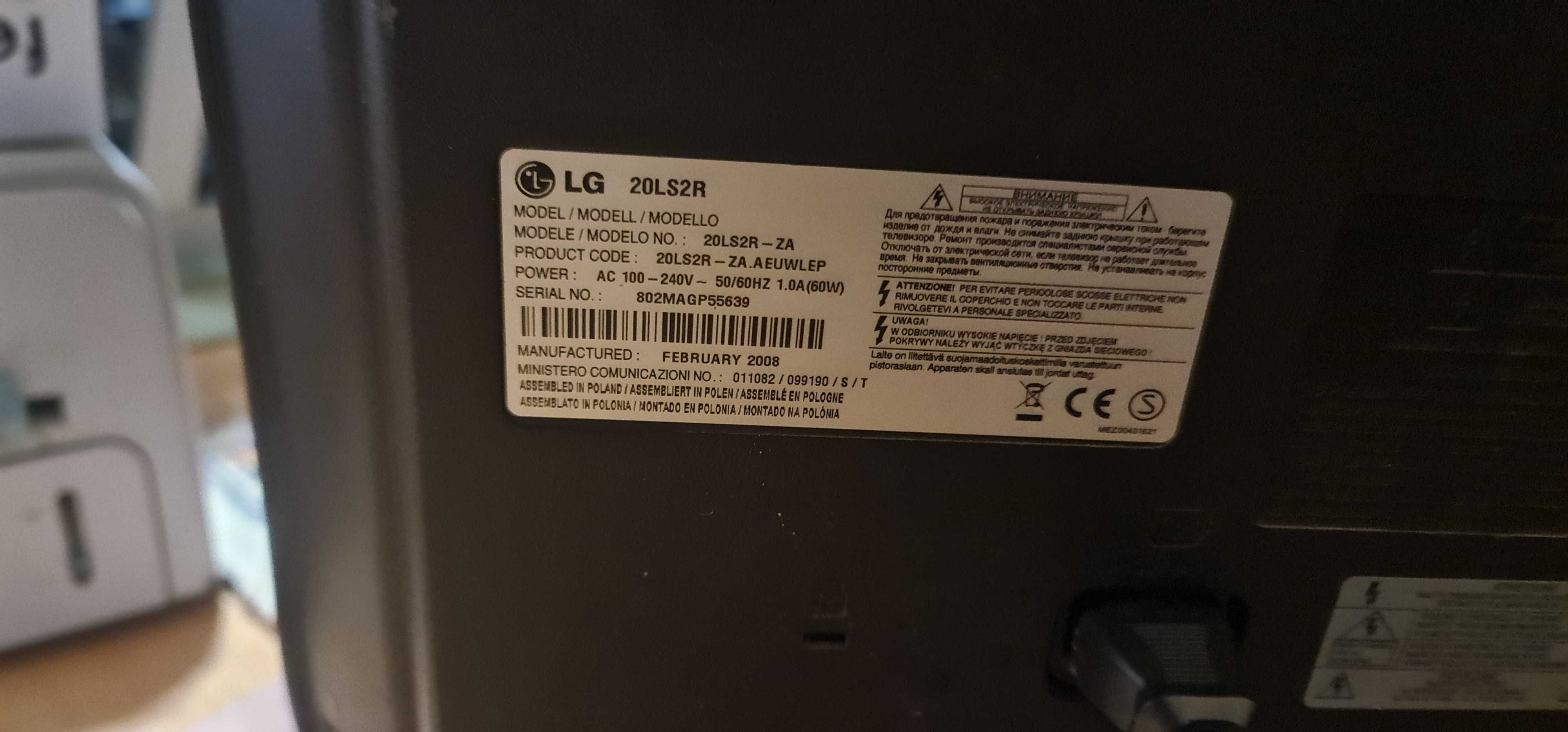 Tv LG 20Polegadas