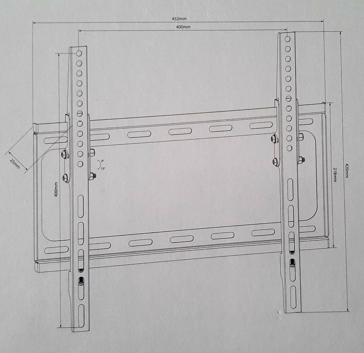 Suporte de Parede novo para TV até 55" e 30kg