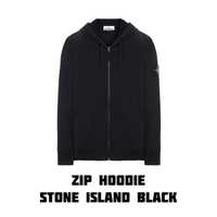 Zip Hoodie Stone Island Black