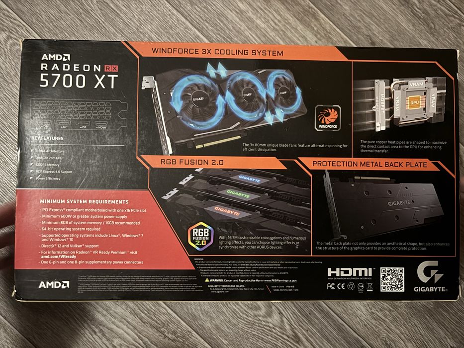 Gigabyte RX 5700 XT Gaming OC 8GB