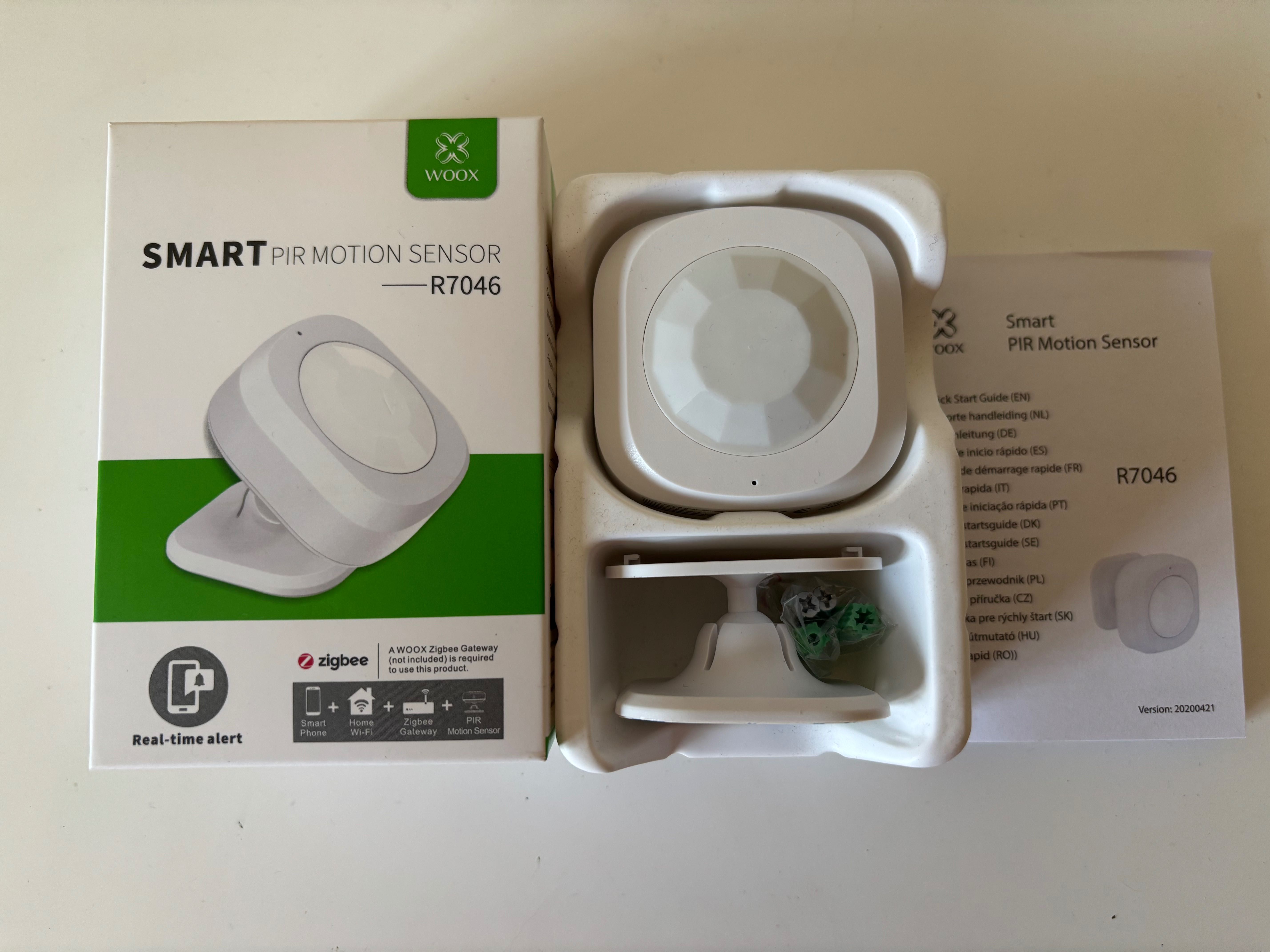 Sensor de Movimento Zigbee Wireless Woox R7046