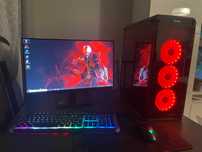 Zestaw komputerowy do gier! LED 25',Ryzen,16gb,RTX2060,ASRock,WiFi 5gH
