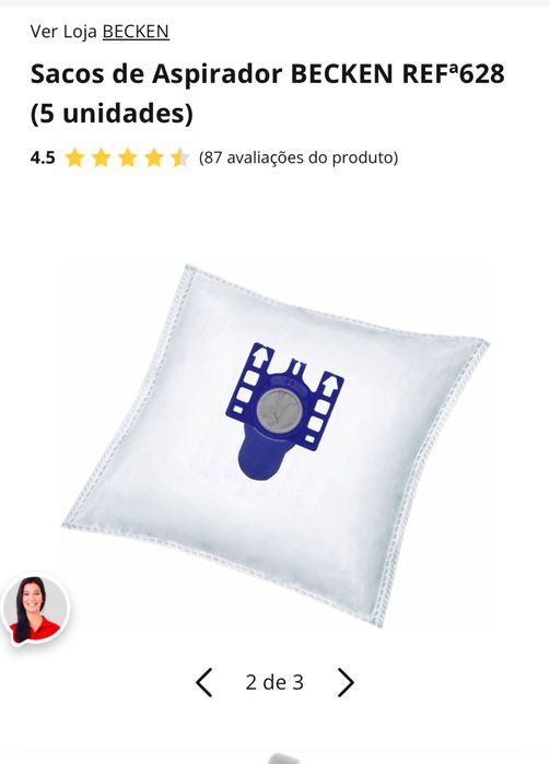 Sacos para aspirador Becken ref 628