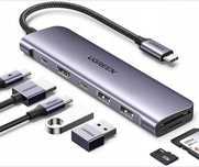 UGREEN Hub USB C z 4K HDMI 30Hz 100W PD USB C 7 w 1