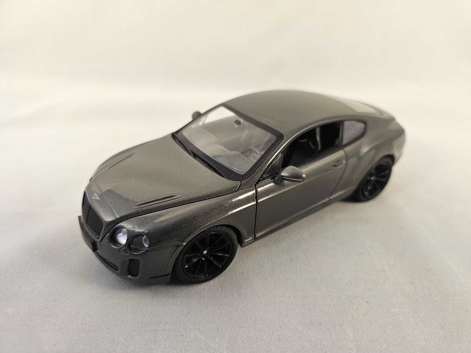 2011 Bentley Continental Supersports Gris Metalizado 1:24 Welly 24018