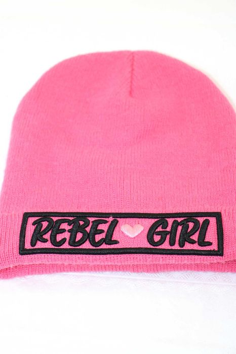 sk7 Rebel Girls zimowa ciepła czapka dziewczęca 5-8 lat 54cm