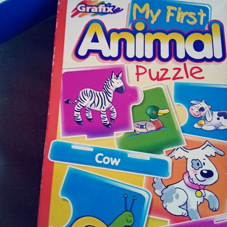 Puzzle zwierzęta po angielsku. My first animal puzzle. 60