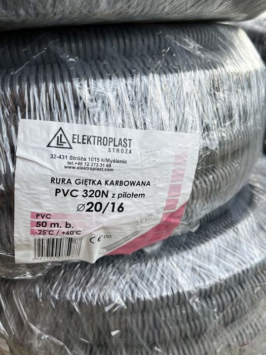 Peszel elektroinstalacyjny elektryczny 20/16 z pilotem 320N 300mb