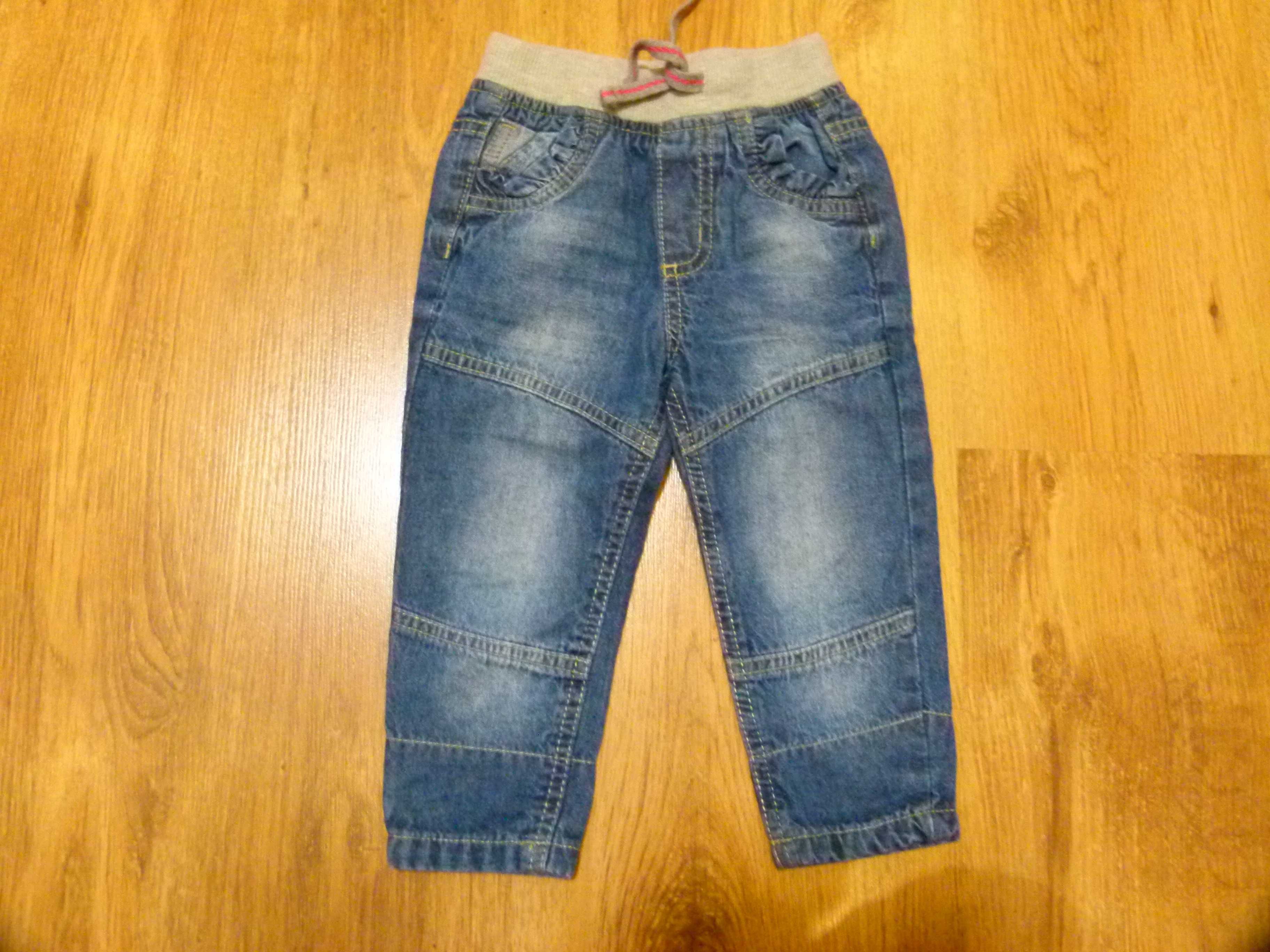 rozm 80 Primark spodnie jeans podwijane