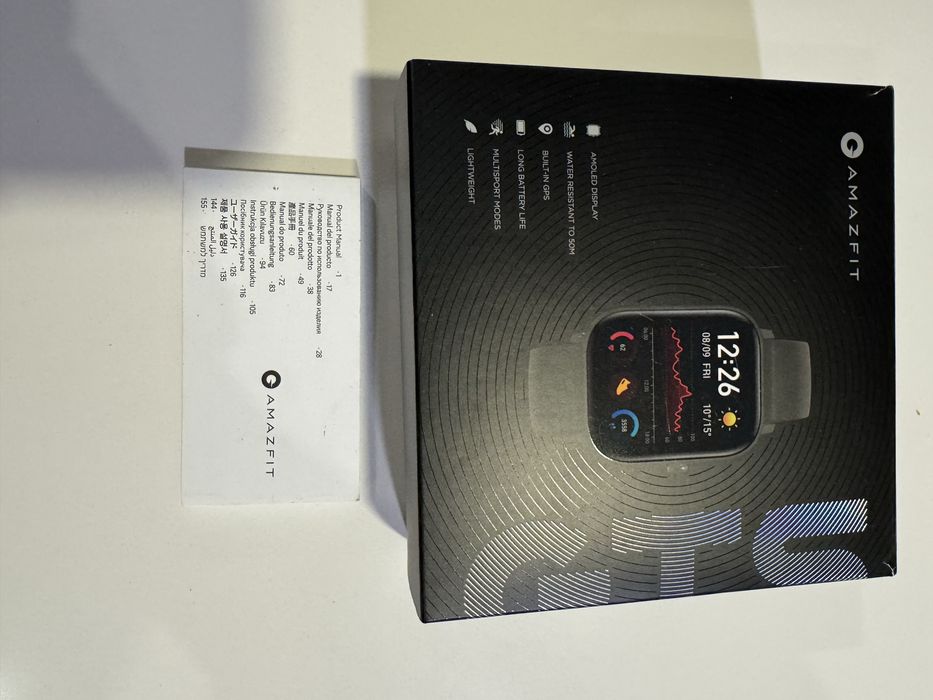 Smartwhatch amazefitt GTS preto