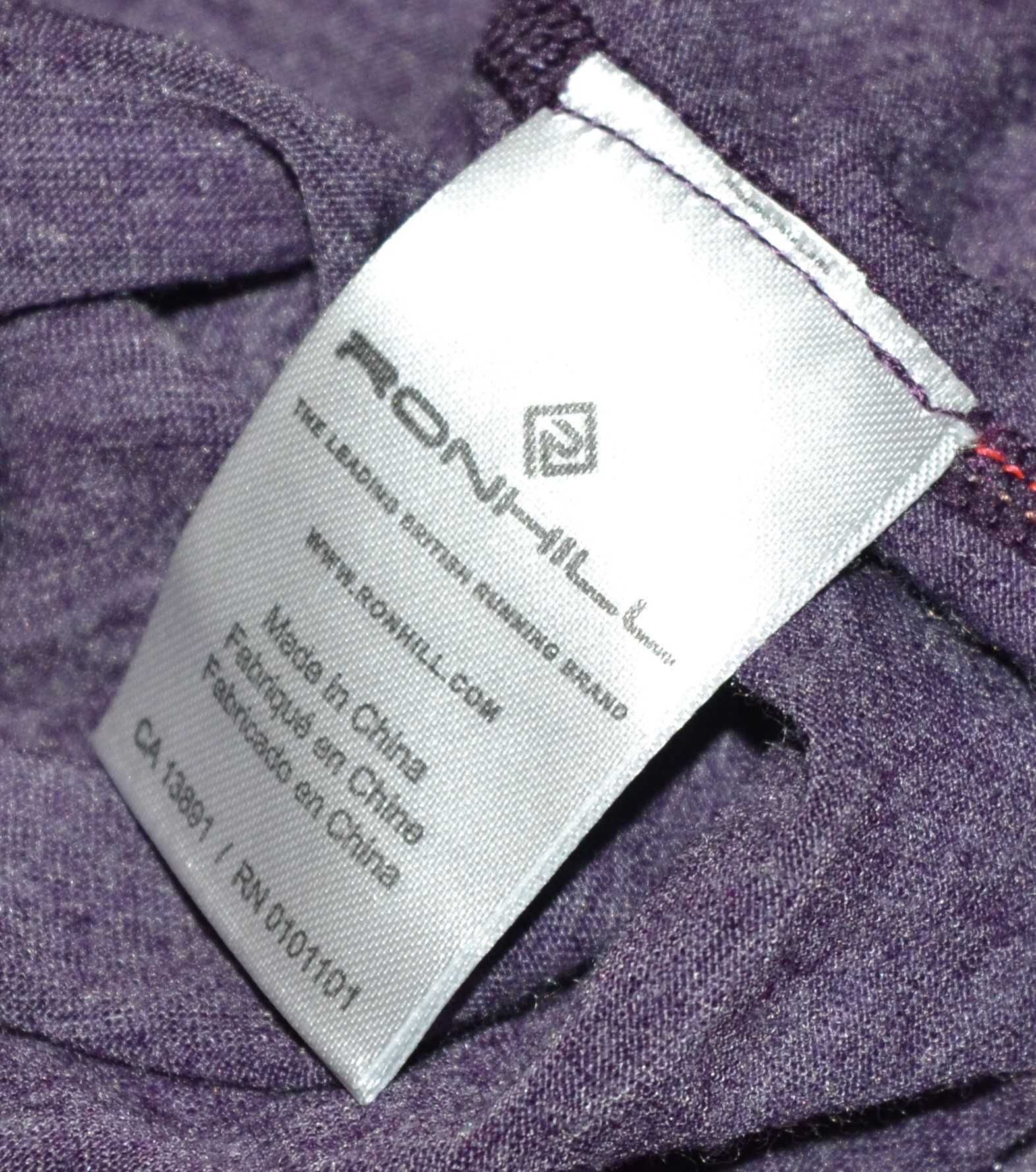 Ronhill fioletowa bluza sportowa zip-up wełna defekt 44