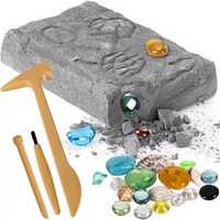 Zestaw mały archeolog kopalnia kryształów diamnetów wykopaliska