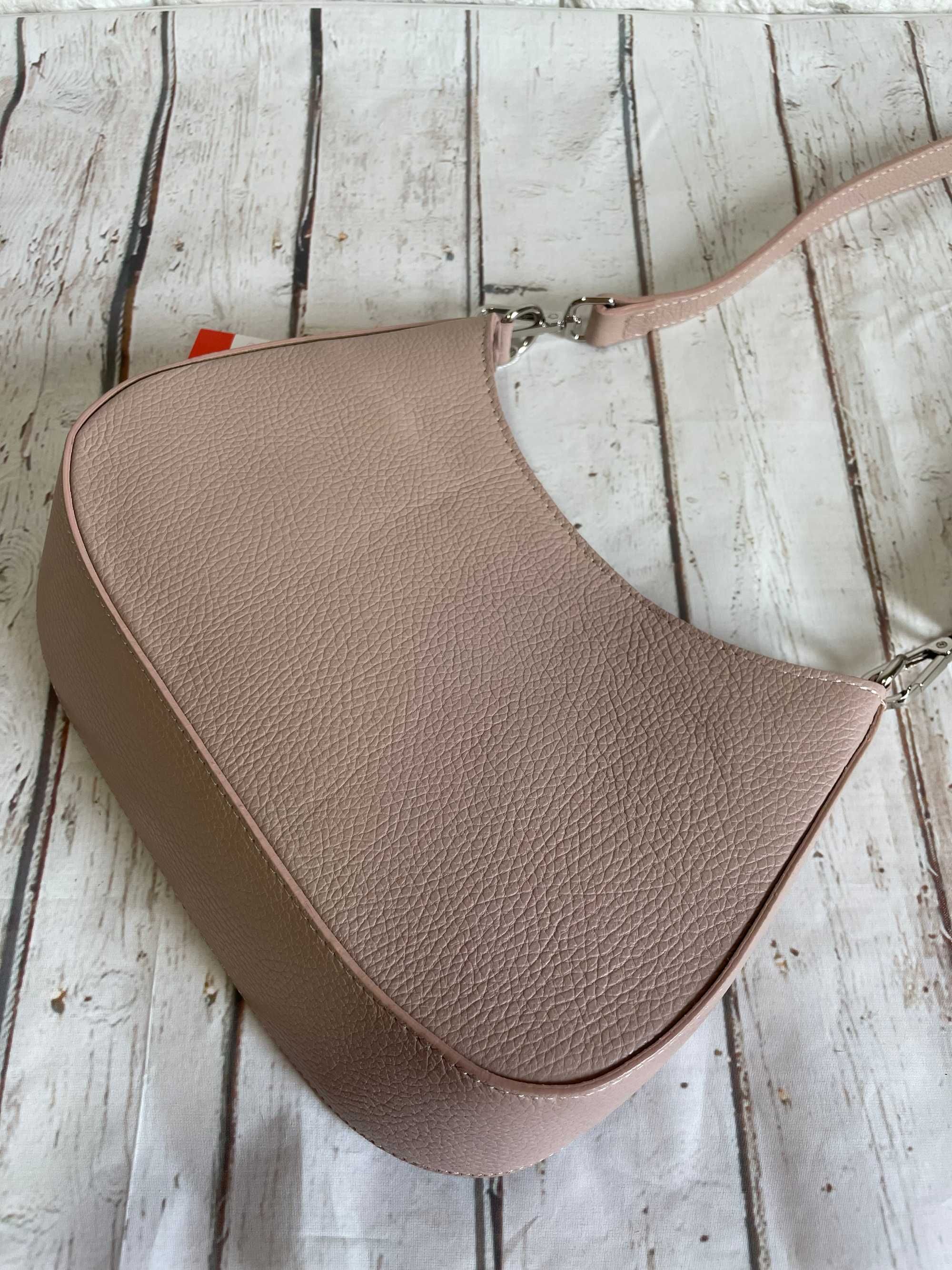Жіноча шкіряна сумка човник італія нова колекція сумочка лодочка