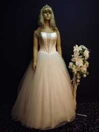 Suknia ślubna księżniczka tiulowa