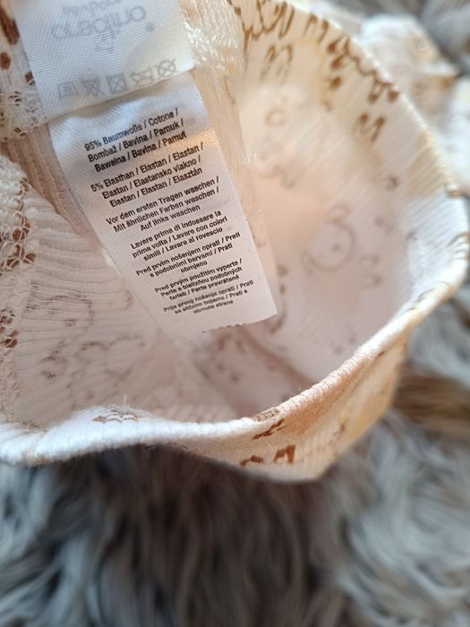 Piękny prążkowany komplecie niemowlęcy nowy z metką 56 cm 1-2 miesiące