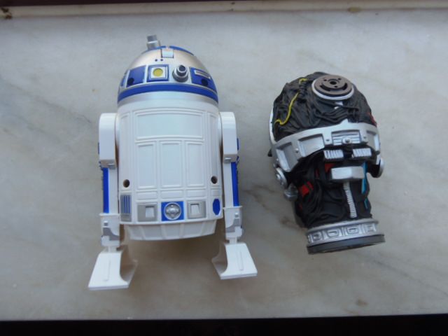 Star Wars R2D2 Relógio Projector & C3PO Gravador de voz e acende luzes