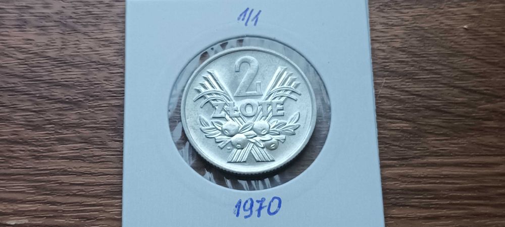 2zł.JAGODY 1970 Rzadkie,Mennicza 1/1