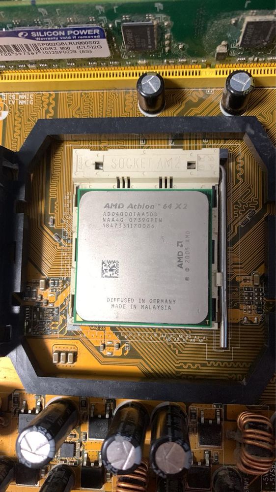 Материнска M2N-MX SE з AMD Athlon 64 x2 4000+, кулером та оперативкою
