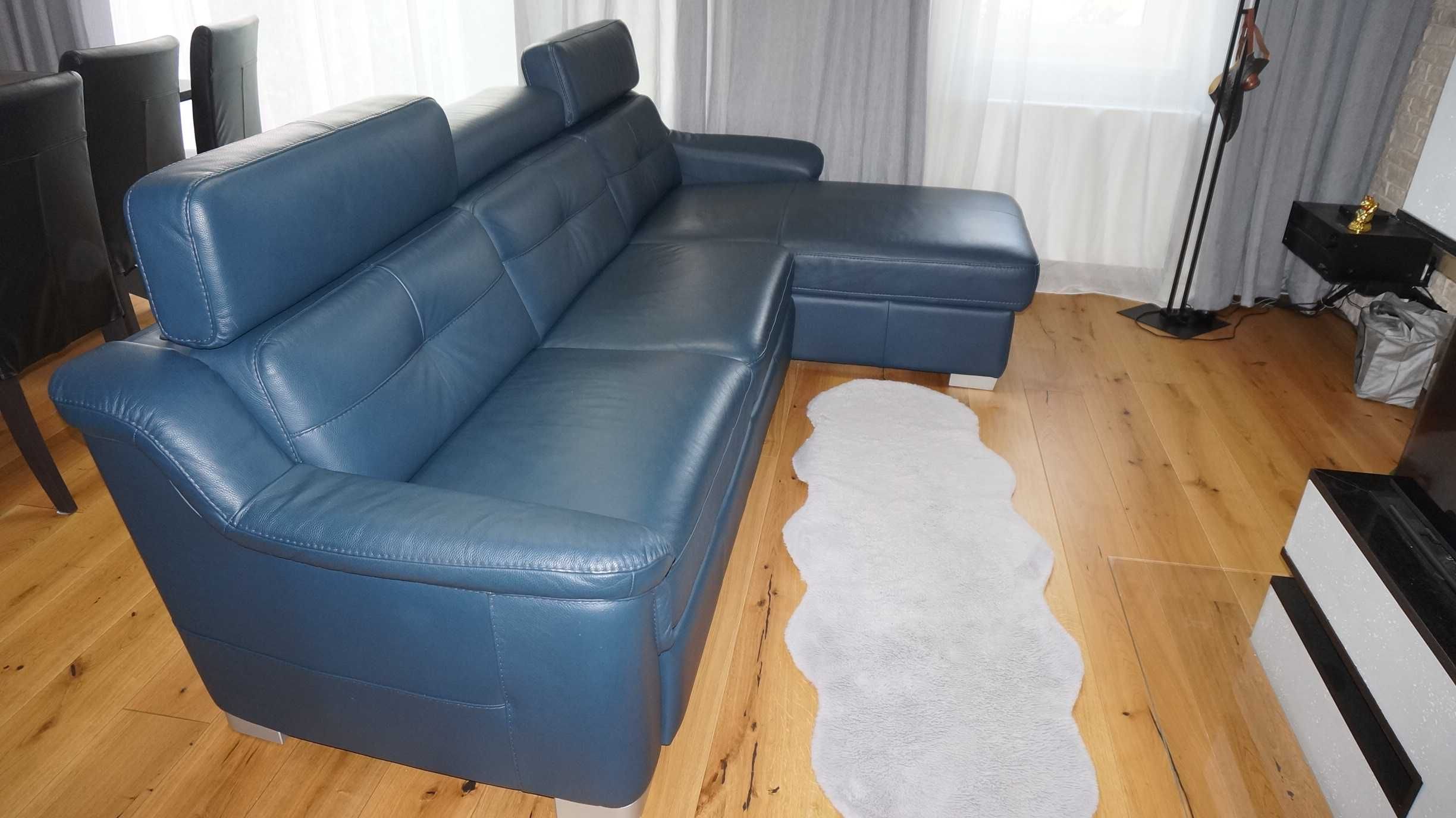 Narożnik sofa kanapa Vero Mughetto skóra