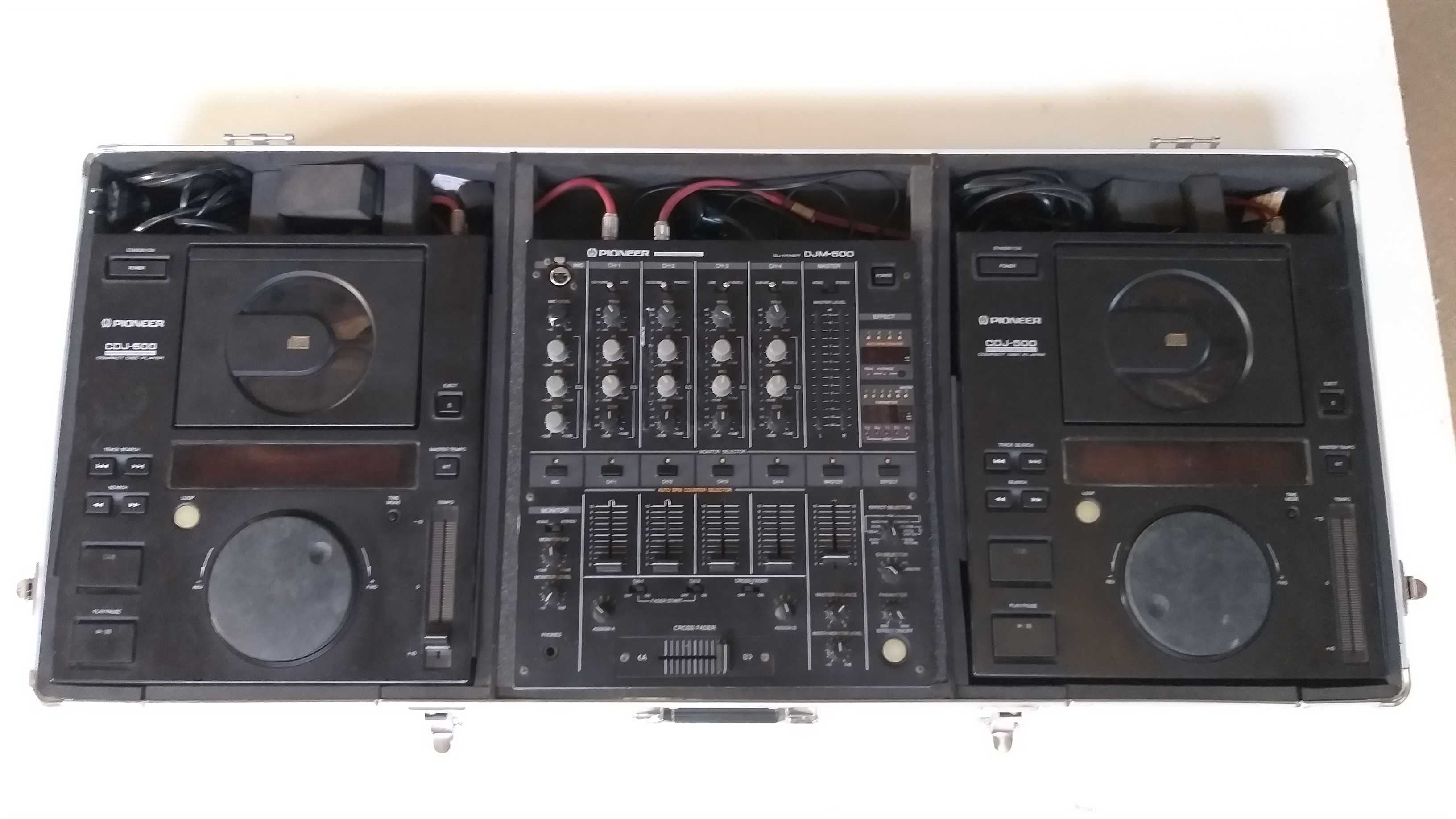 Kit DJ Pioneer DJM-500 + 2 CDJ-500 + Flightcase