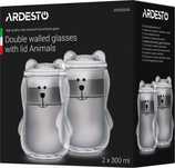 Продам набор чашек с крышкой Ardesto Animals 300ml 2 шт