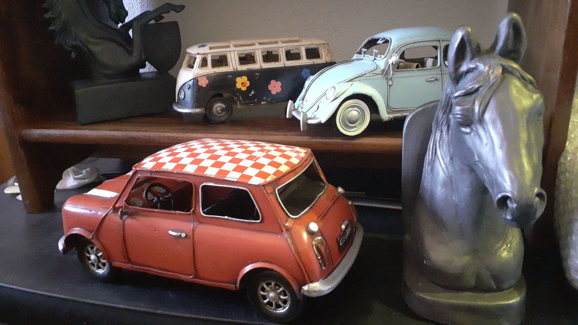 3 Carros antigos Coleção Vintage carocha Mini
