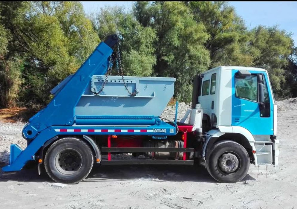 Mini kontenery na gruz, transport HDS, wywóz szlamu kamieniarskiego