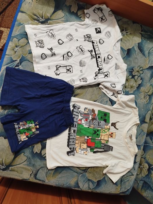 Костюм для хлопчика майнкрафт, футболка майнкрафт 110